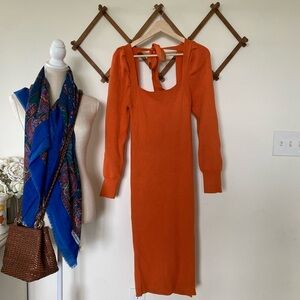 House of Harlow 1960 | NWOT Orange Sweater Dress